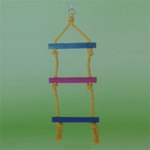 Bird Rope/wooden Ladder 3 rung