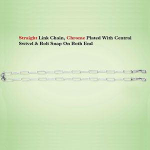 Straight Link Tie Out Chain 2.5 X 9'