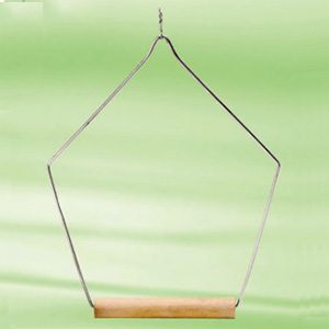 Wooden Swing Perch Triangle 5"x10"h