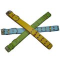 Leather Dog Collar (24hole) 2.5 X 56cm Yellow