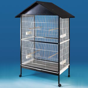 Parrot Cage On Castors, Suits Small Birds