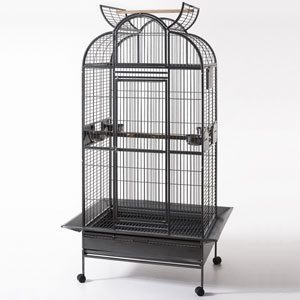 Parrot Cage On Castors, 91 X 71 X 182cm (open Top)