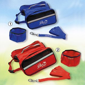 Nylon Back Pack with bowl & Lead 26cm X 33cm