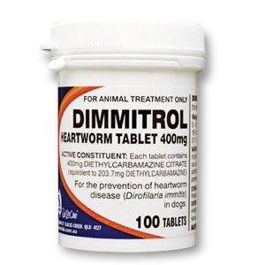 Fido's Dimmitrol Heartworm Tabs 400mg 100's
