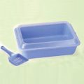 Litter Tray With Rim And Scoop 47cm X 38cm X 15cmh
