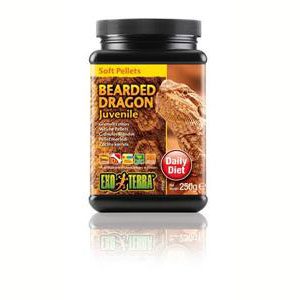 Exo Terra Bearded Dragon Food Juvenile Soft Pellets - 250g