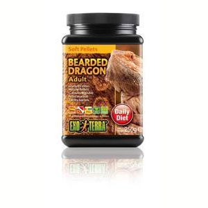 Exo Terra Bearded Dragon Food Adult Soft Pellets - 250g