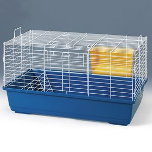 Small Animal Cage Plastic Base Wire Top 79 X 46 X 39cmh